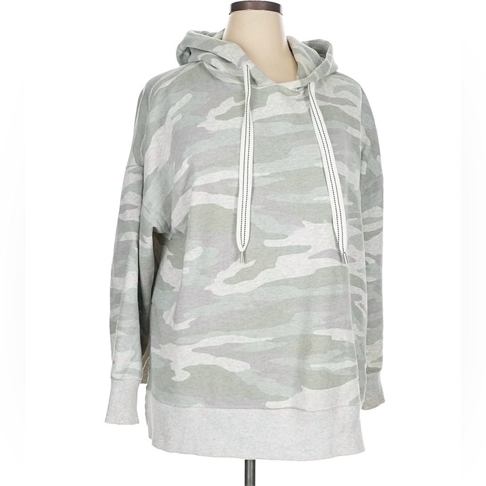 Aerie Cozy Camo Hoodie - Light Gray Size XS